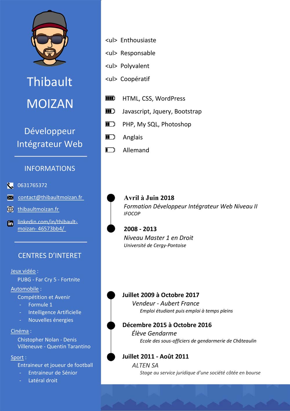 CV - Thibault Moizan